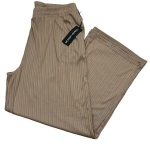 Brand new‎ with Tags Ladies Modern Works Tan Ribbed Wide Leg Pants Size XL